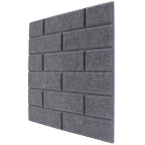 Husqui® Acoustic Wall Panels Dark Grey (6 pack) 300mmx300mm