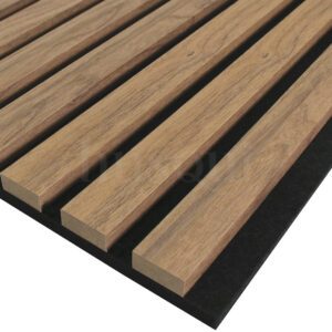 Husqui® Acoustic Wall Panel Warm Walnut Veneer (2 pack) 600mmx2400mm